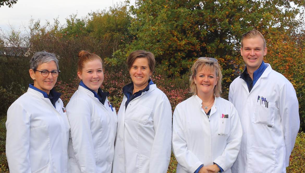 Team laboratorium van Brabants Veterinair Laboratorium